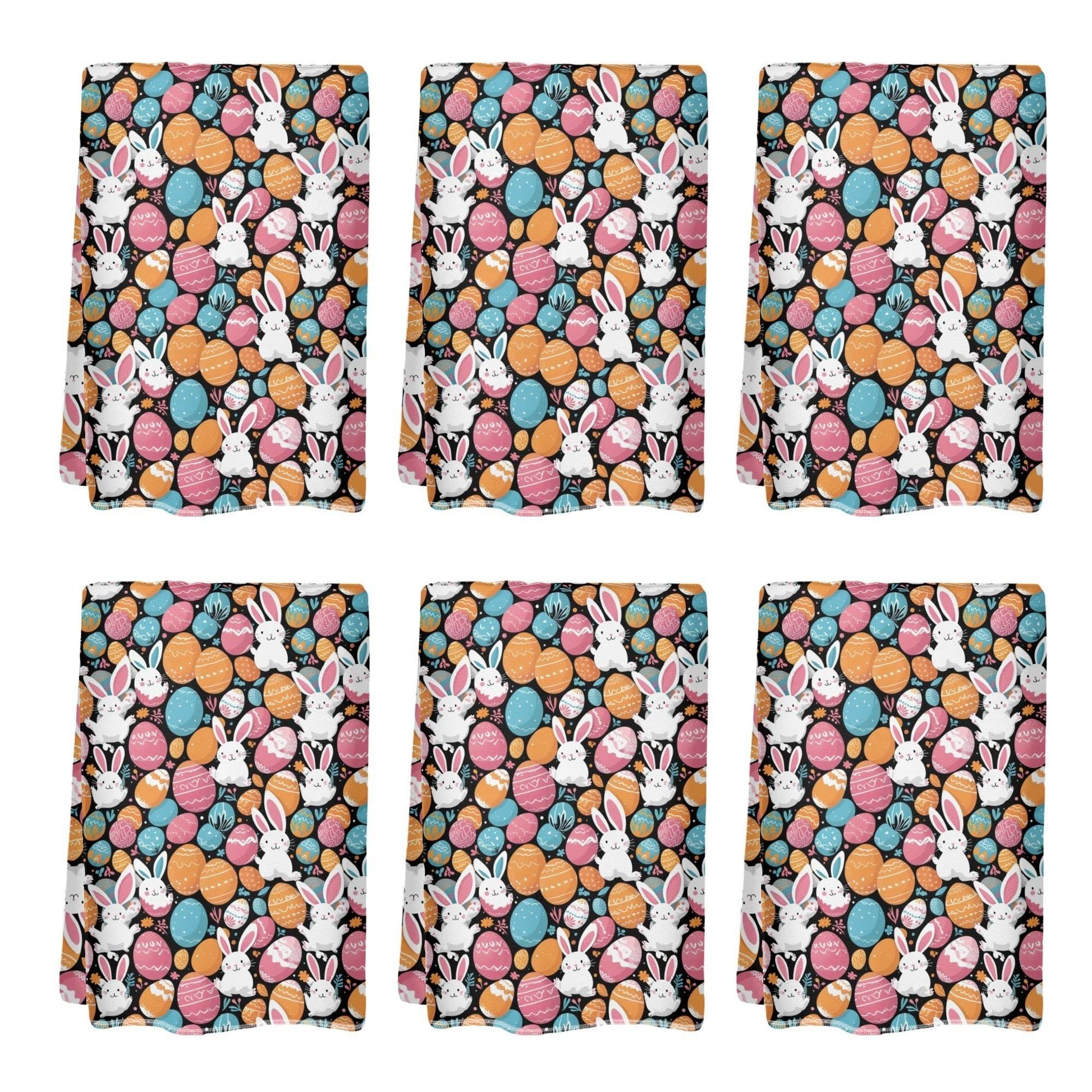 Fun Bunny Hand Towels (6 Pcs) - DeRose Seasonal