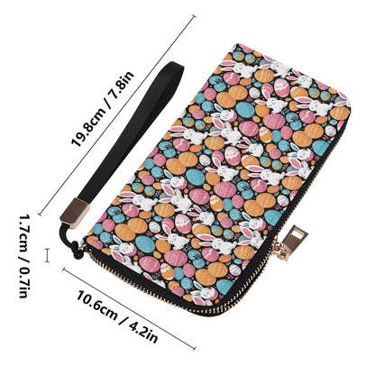 Fun Bunny Leather Women's Zipper Wristlet Wallet - DeRose Seasonal
