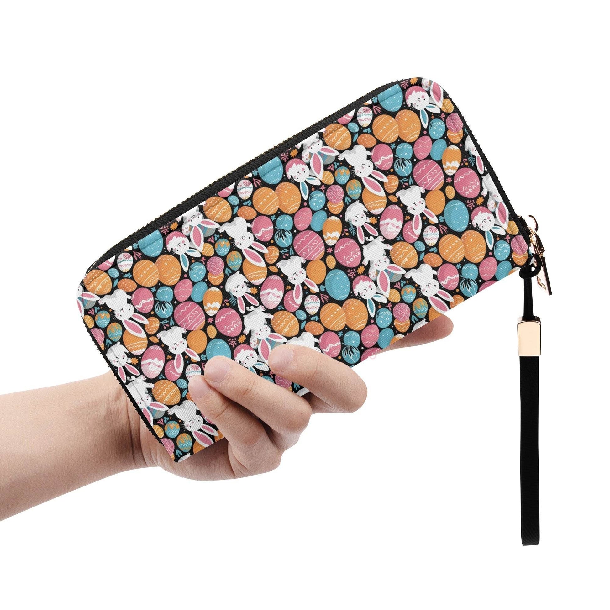 Fun Bunny Leather Women's Zipper Wristlet Wallet - DeRose Seasonal