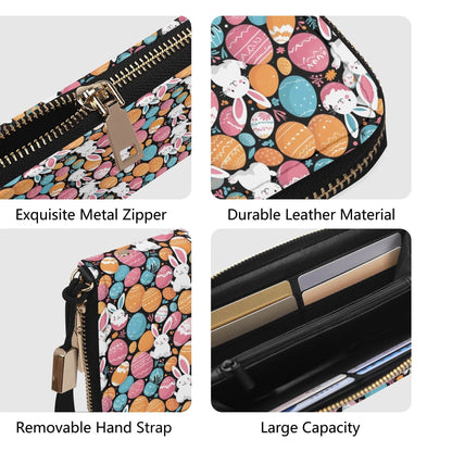 Fun Bunny Leather Women's Zipper Wristlet Wallet - DeRose Seasonal