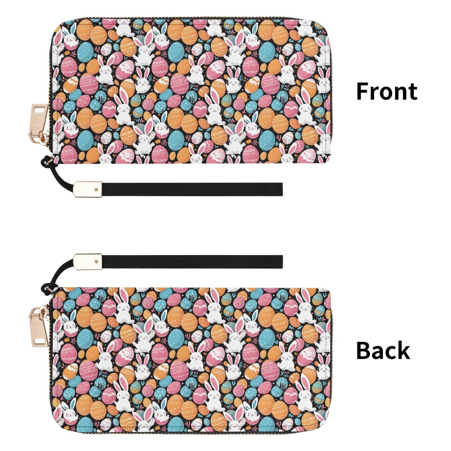 Fun Bunny Leather Women's Zipper Wristlet Wallet - DeRose Seasonal