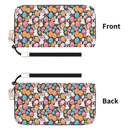 Fun Bunny Leather Women's Zipper Wristlet Wallet - DeRose Seasonal
