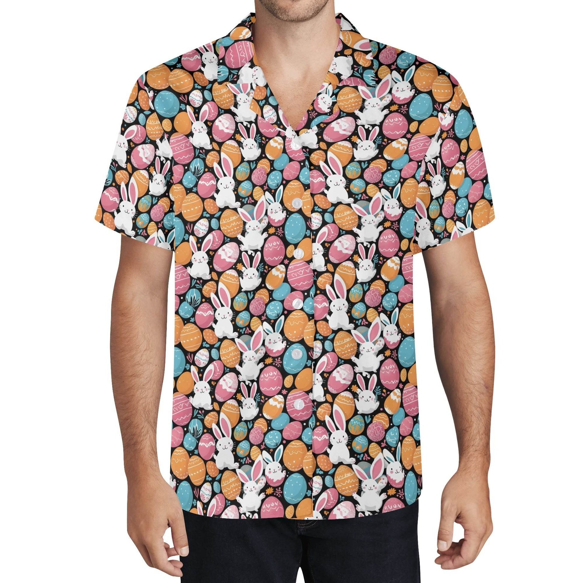 Fun Bunny Men's Casual Hawaiian Shirt - DeRose Seasonal