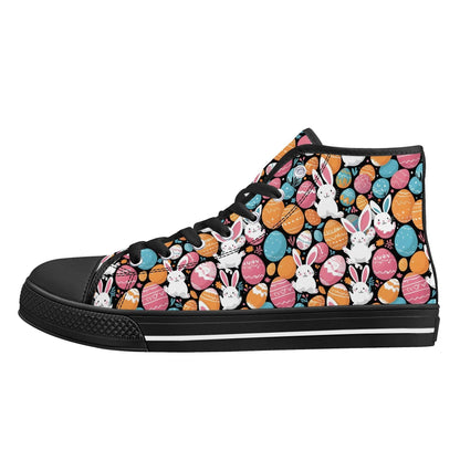 Fun Bunny Men's High Top Canvas Shoes - DeRose Seasonal