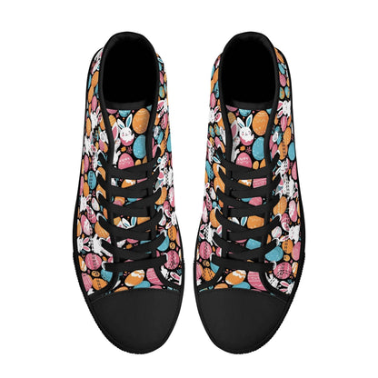 Fun Bunny Men's High Top Canvas Shoes - DeRose Seasonal