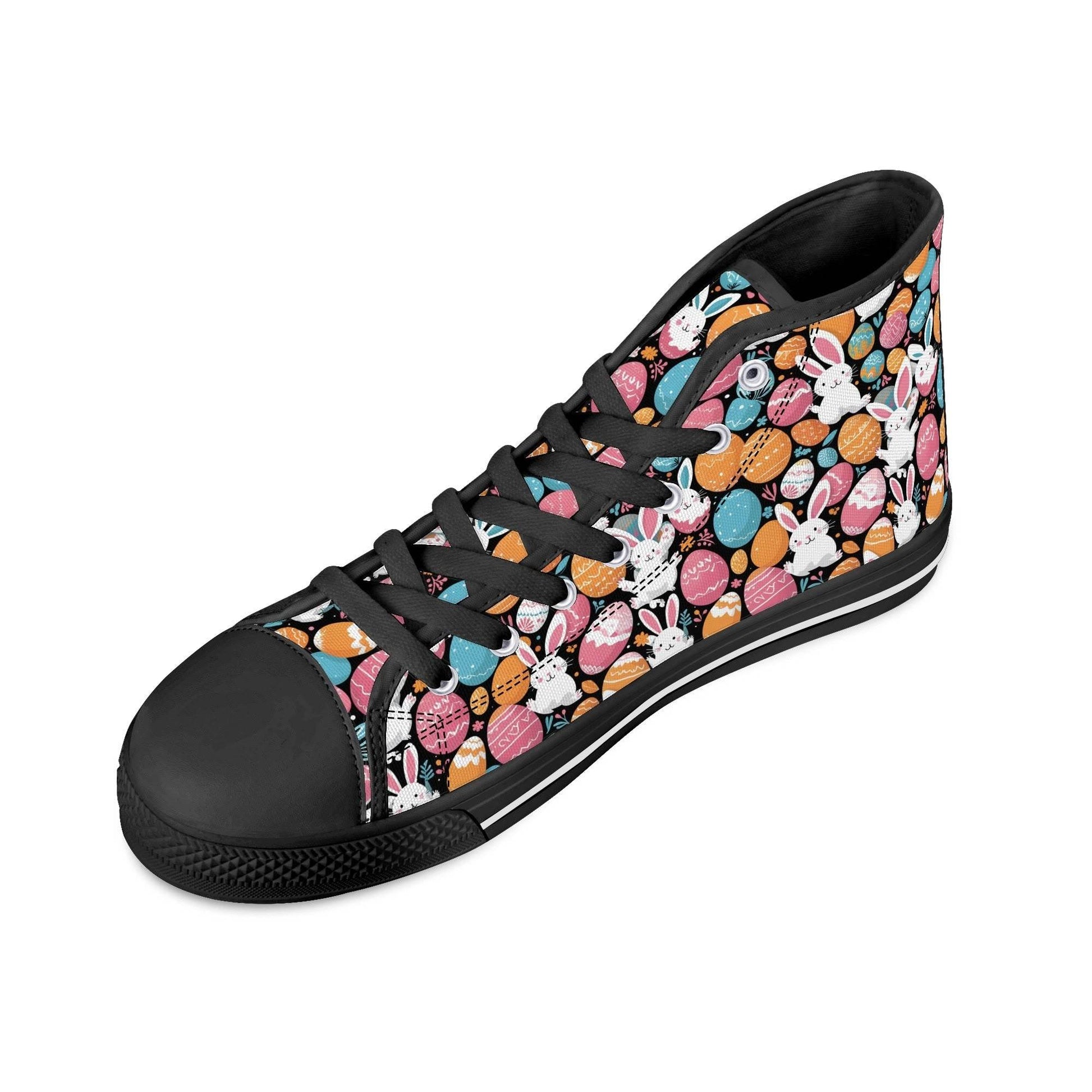 Fun Bunny Men's High Top Canvas Shoes - DeRose Seasonal