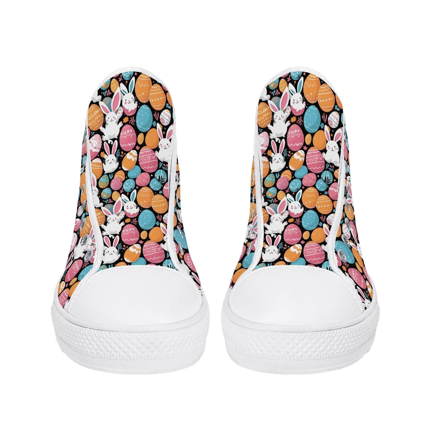 Fun Bunny Men's High Top Canvas Shoes - DeRose Seasonal