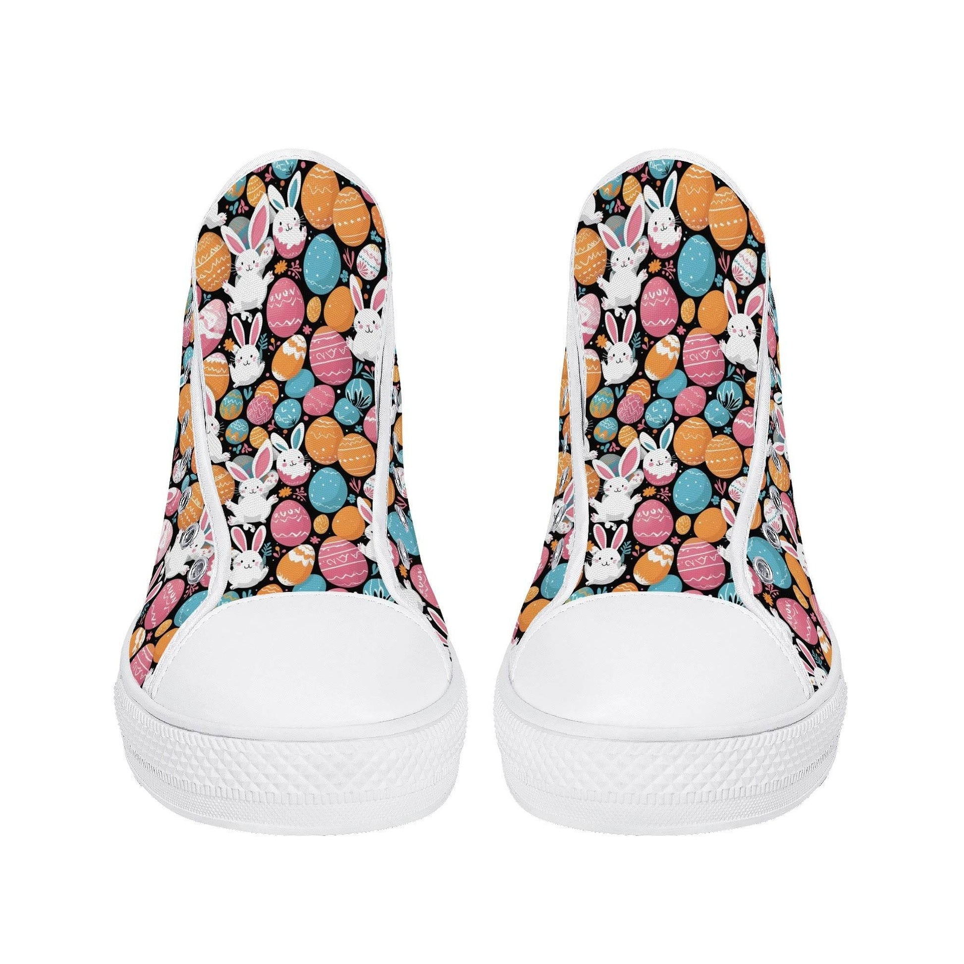 Fun Bunny Men's High Top Canvas Shoes - DeRose Seasonal
