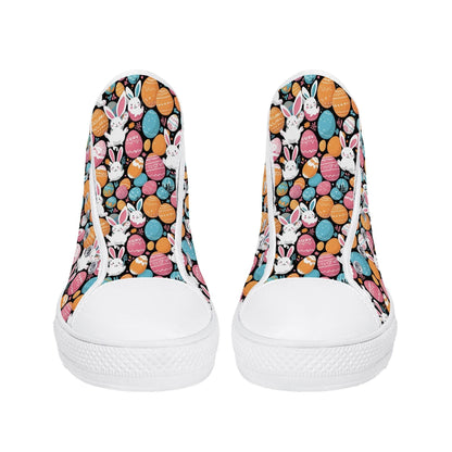 Fun Bunny Men's High Top Canvas Shoes - DeRose Seasonal