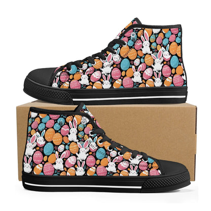 Fun Bunny Men's High Top Canvas Shoes - DeRose Seasonal