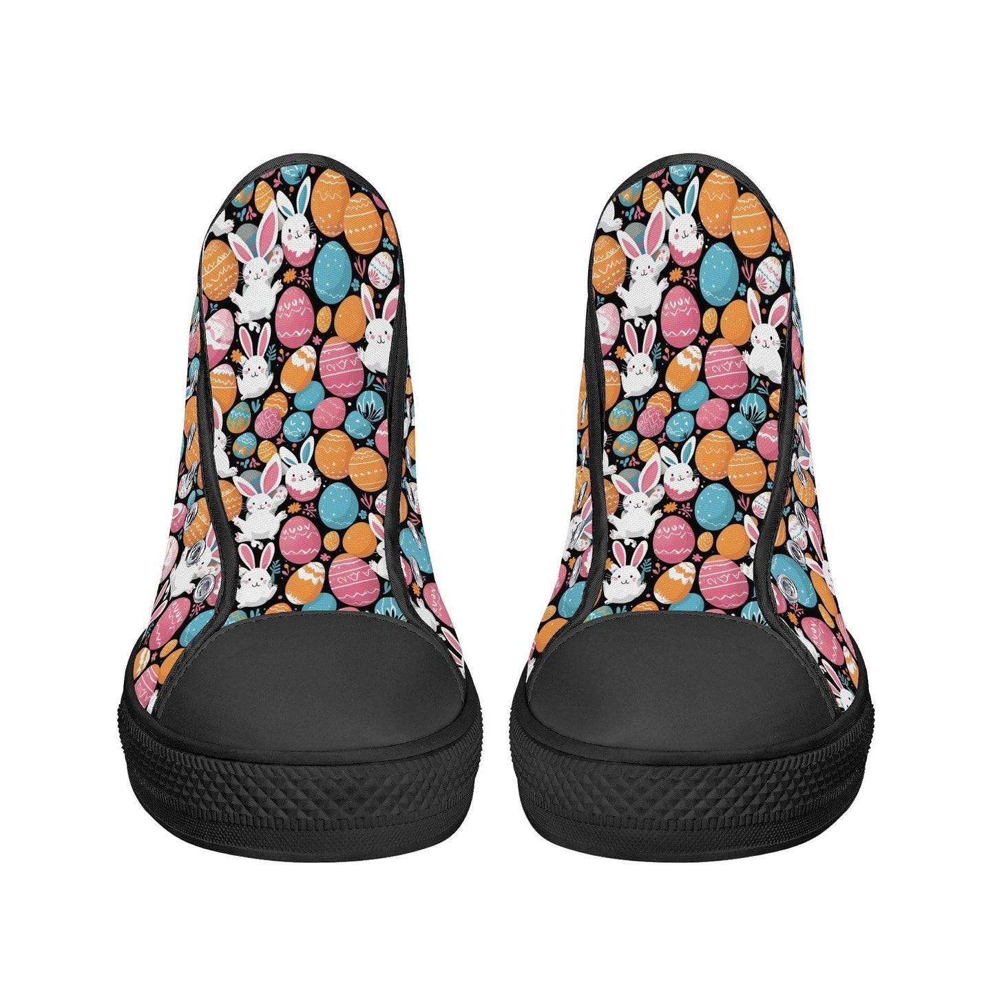 Fun Bunny Men's High Top Canvas Shoes - DeRose Seasonal