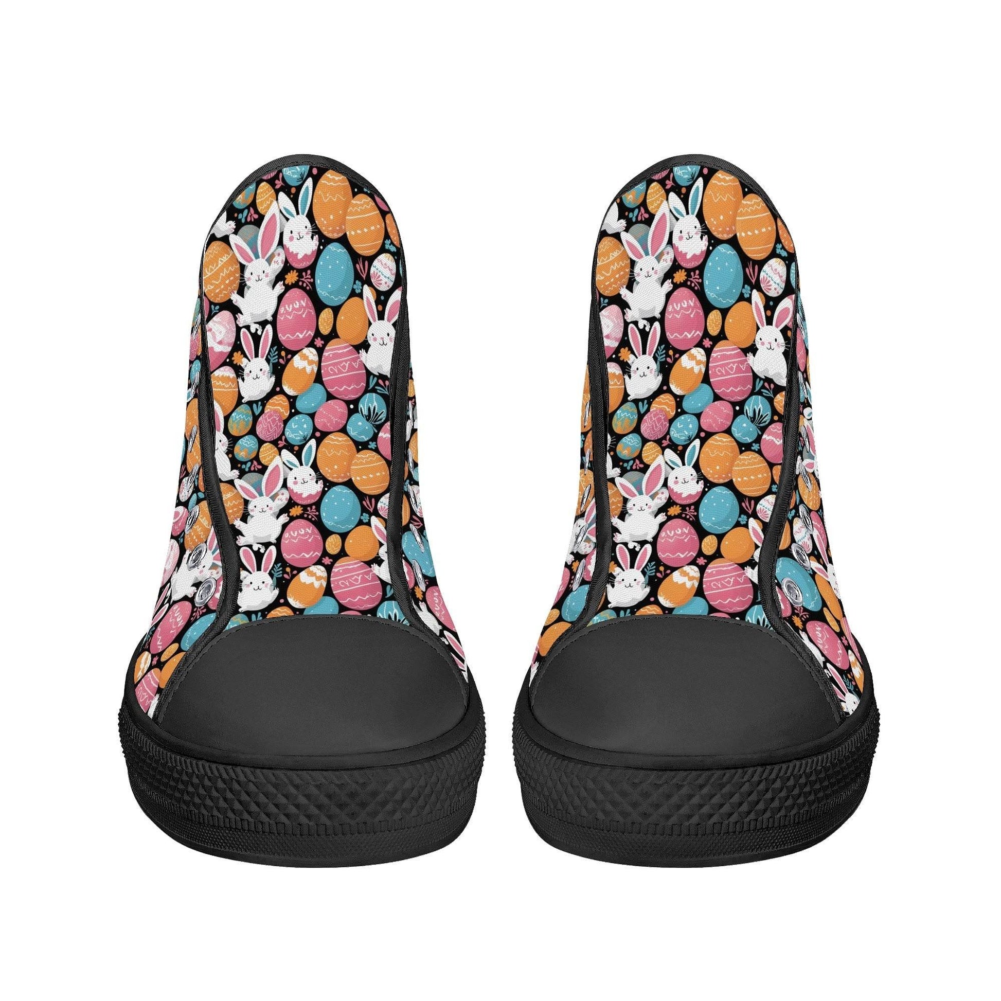 Fun Bunny Men's High Top Canvas Shoes - DeRose Seasonal
