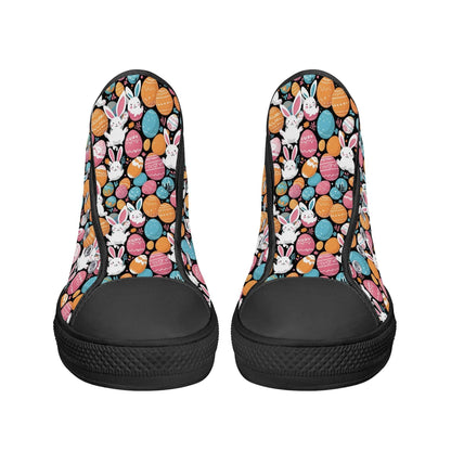 Fun Bunny Men's High Top Canvas Shoes - DeRose Seasonal