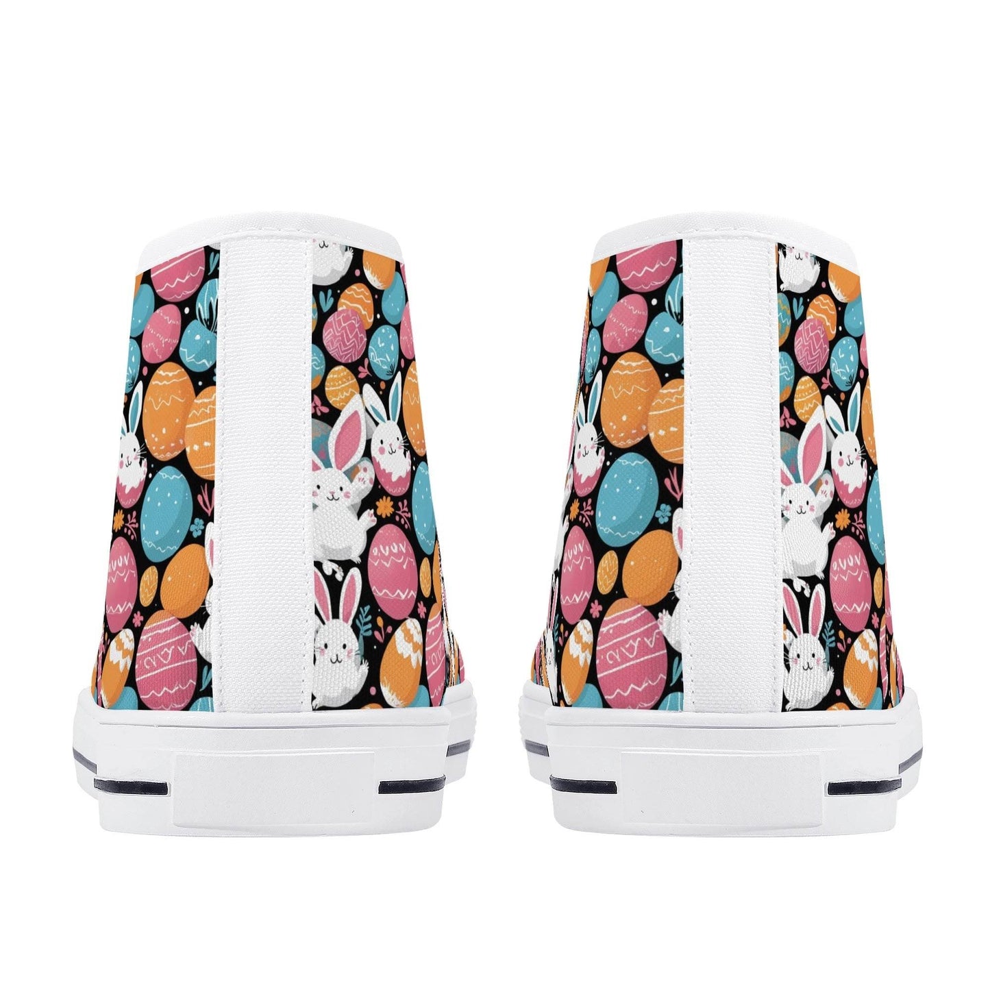Fun Bunny Men's High Top Canvas Shoes - DeRose Seasonal