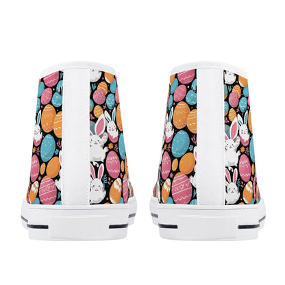 Fun Bunny Men's High Top Canvas Shoes - DeRose Seasonal