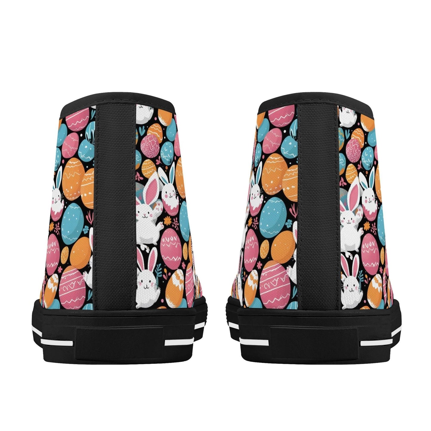 Fun Bunny Men's High Top Canvas Shoes - DeRose Seasonal