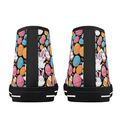 Fun Bunny Men's High Top Canvas Shoes - DeRose Seasonal