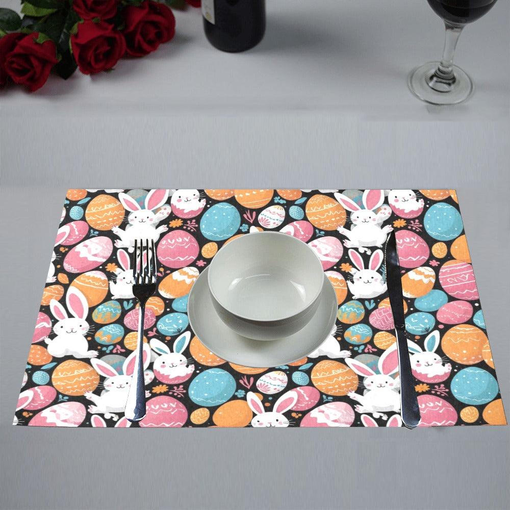 Fun Bunny Table Placemat (set of 6) Placemats 12" x 18" (Set of 6) DeRose Seasonal