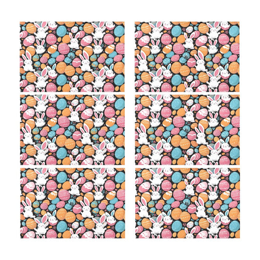 Fun Bunny Table Placemat (set of 6) Placemats 12" x 18" (Set of 6) DeRose Seasonal