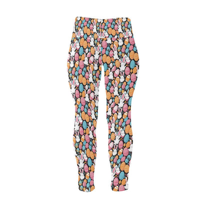 Fun Bunny Women's Plus Size High Waited Leggings Women's High Waist Leggings(Plus Size)(ModelL45) - DeRose Seasonal