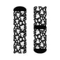 Spooky Ghost Polyester Halloween Crew Socks 3 sizes - DeRose Seasonal