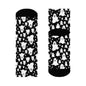 Spooky Ghost Polyester Halloween Crew Socks 3 sizes - DeRose Seasonal