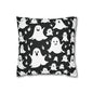 Spooky Ghost Spun Polyester Square Pillowcase - DeRose Seasonal