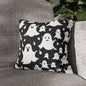 Spooky Ghost Spun Polyester Square Pillowcase - DeRose Seasonal