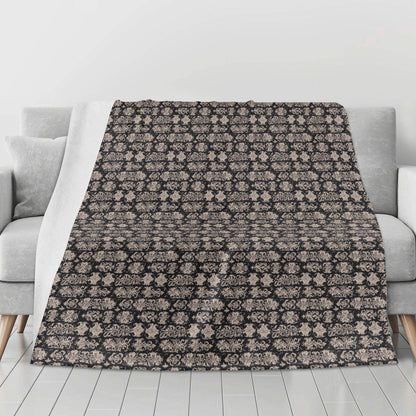 Gothic Tan Flannel Breathable Blanket 4 Sizes - DeRose Seasonal