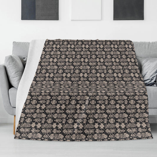 Gothic Tan Flannel Breathable Blanket 4 Sizes - DeRose Seasonal