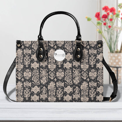 Gothic Tan Luxury Women's Leather Handbag - DeRose Seasonal