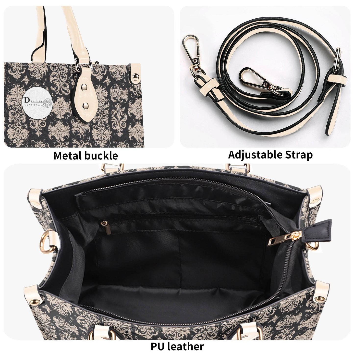 Gothic Tan Luxury Women's Leather Handbag - DeRose Seasonal