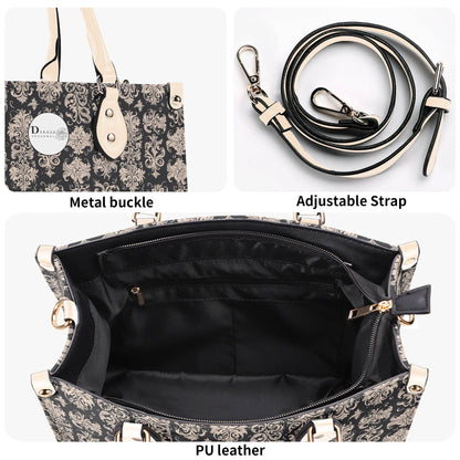 Gothic Tan Luxury Women's Leather Handbag - DeRose Seasonal