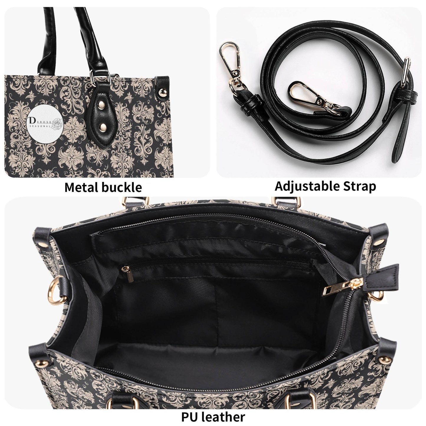 Gothic Tan Luxury Women's Leather Handbag - DeRose Seasonal