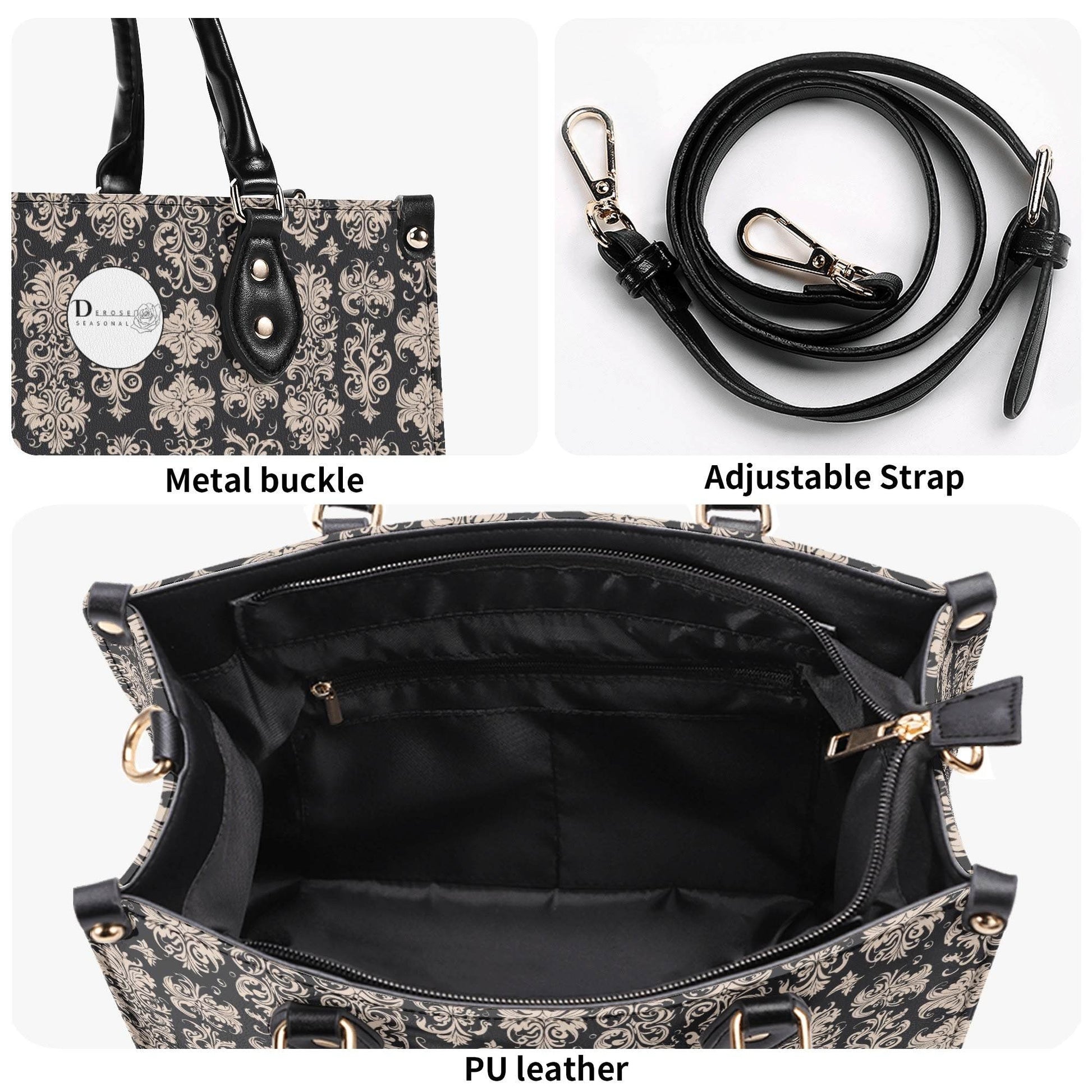 Gothic Tan Luxury Women's Leather Handbag - DeRose Seasonal