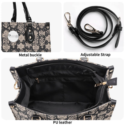 Gothic Tan Luxury Women's Leather Handbag - DeRose Seasonal