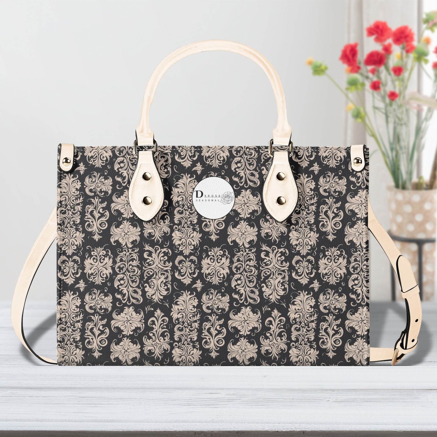 Gothic Tan Luxury Women's Leather Handbag - DeRose Seasonal
