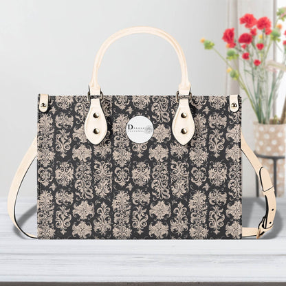 Gothic Tan Luxury Women's Leather Handbag - DeRose Seasonal