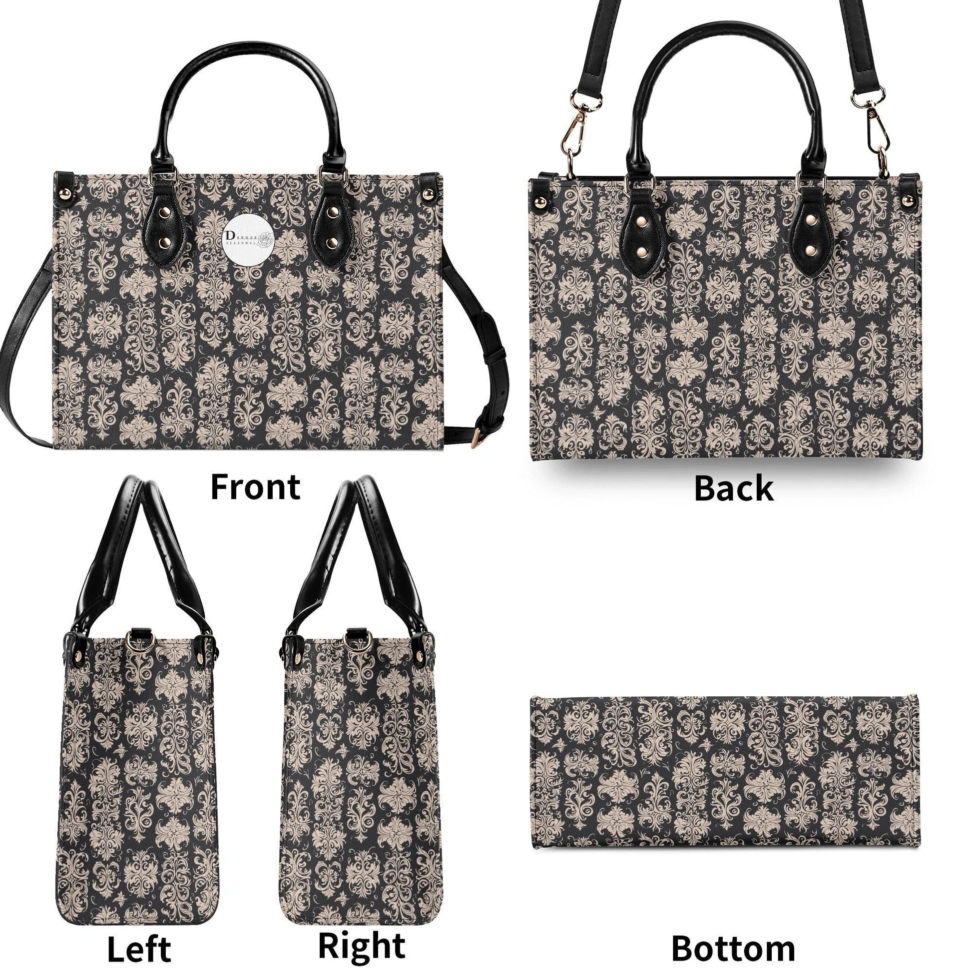 Gothic Tan Luxury Women's Leather Handbag - DeRose Seasonal