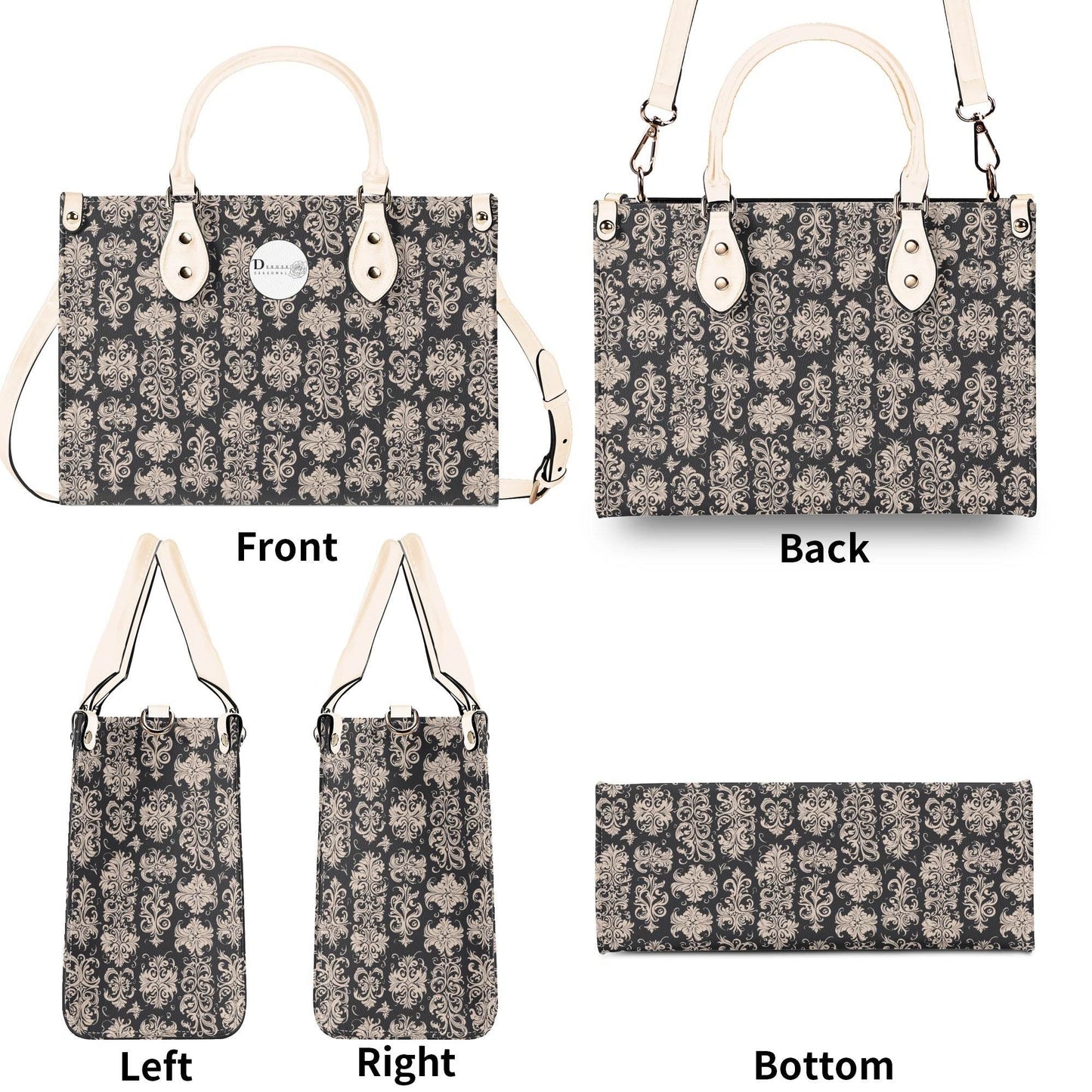 Gothic Tan Luxury Women's Leather Handbag - DeRose Seasonal