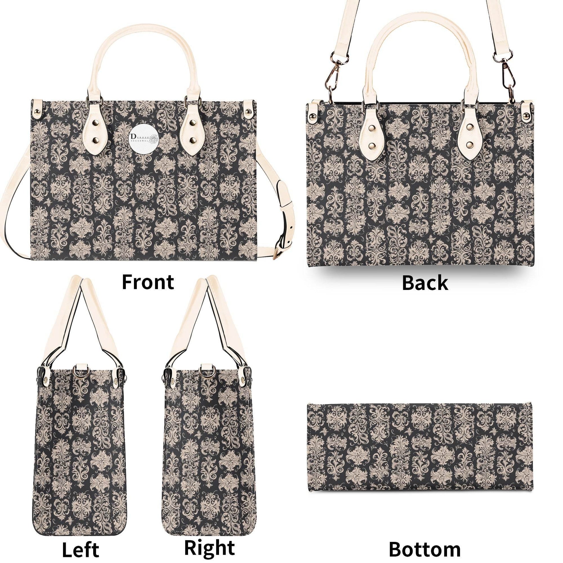 Gothic Tan Luxury Women's Leather Handbag - DeRose Seasonal