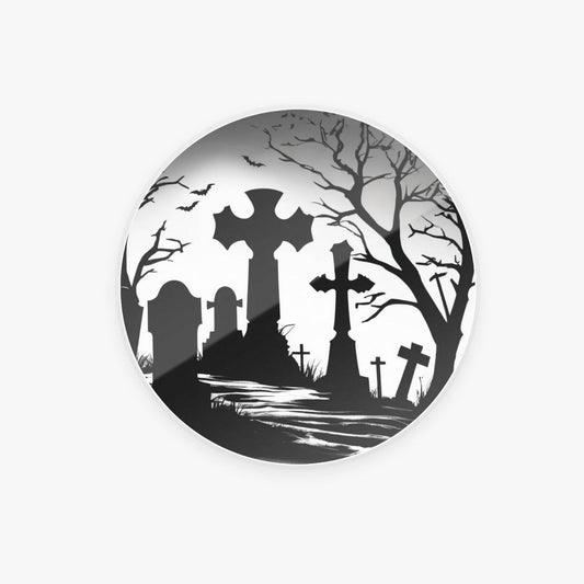 Graveyard Acrylic Phone Airbag Holder - Circle - pop socket - DeRose Seasonal