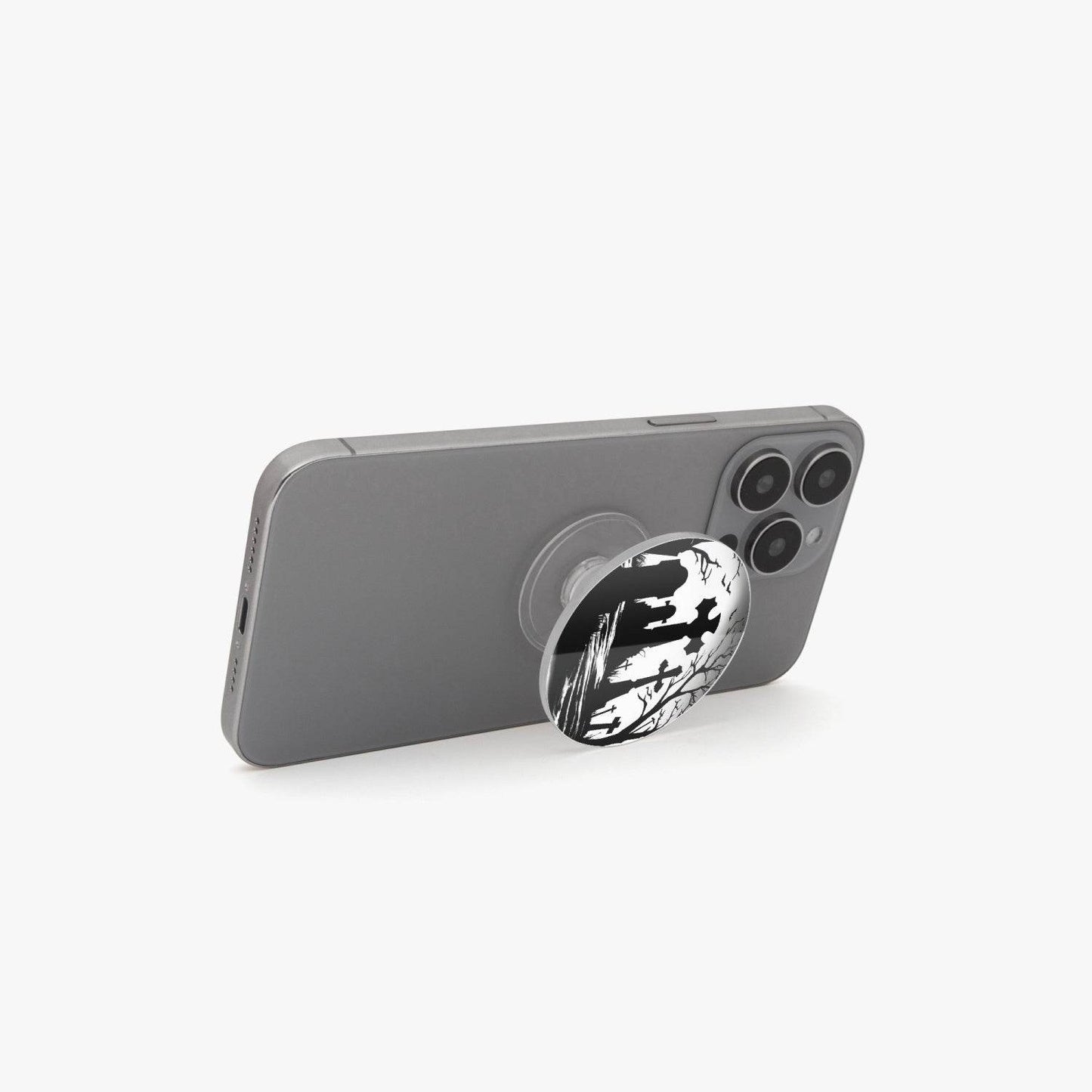 Graveyard Acrylic Phone Airbag Holder - Circle - pop socket - DeRose Seasonal