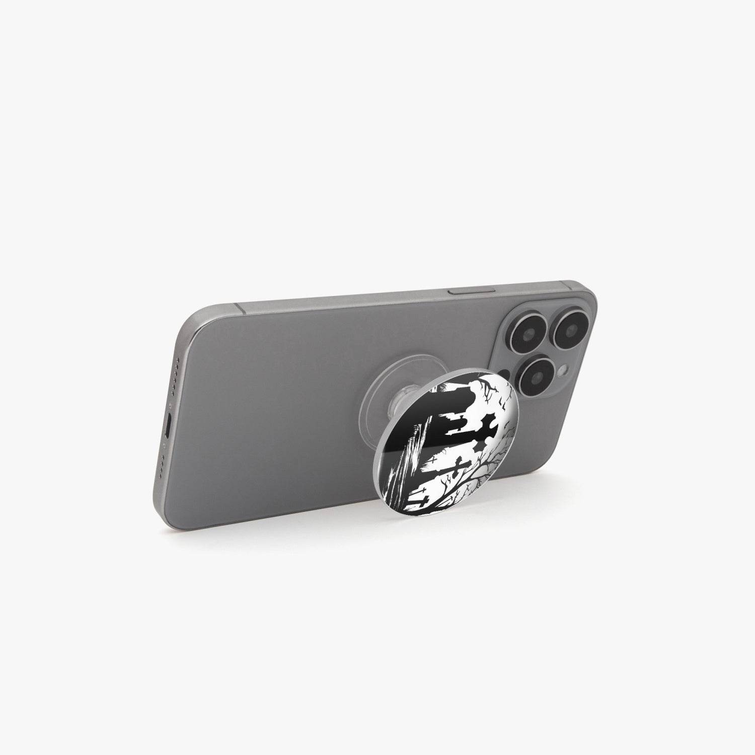 Graveyard Acrylic Phone Airbag Holder - Circle - pop socket - DeRose Seasonal
