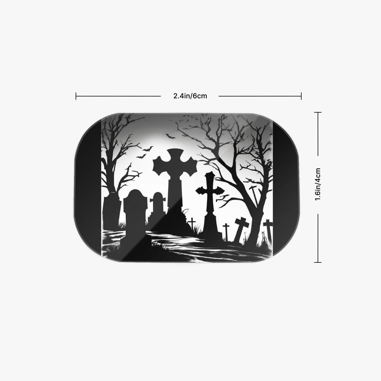 Graveyard Acrylic Phone Holder - Rectangle - pop socket - DeRose Seasonal