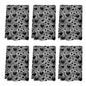 Groovy Black and White Hearts Hand Towels (6 Pcs) - DeRose Seasonal