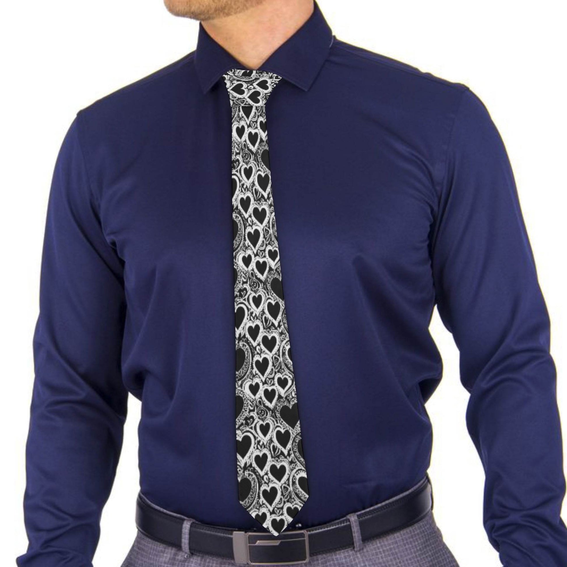 Groovy Hearts Men's Necktie - DeRose Seasonal