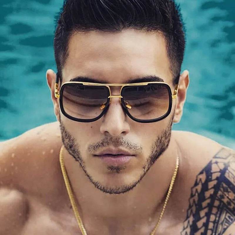 New Fashion Big Frame Sunglasses Unisex Square - DeRose Seasonal