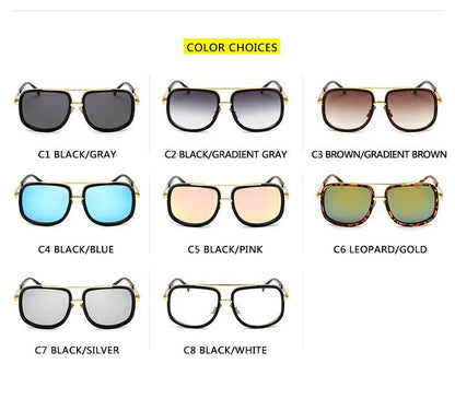 New Fashion Big Frame Sunglasses Unisex Square - DeRose Seasonal