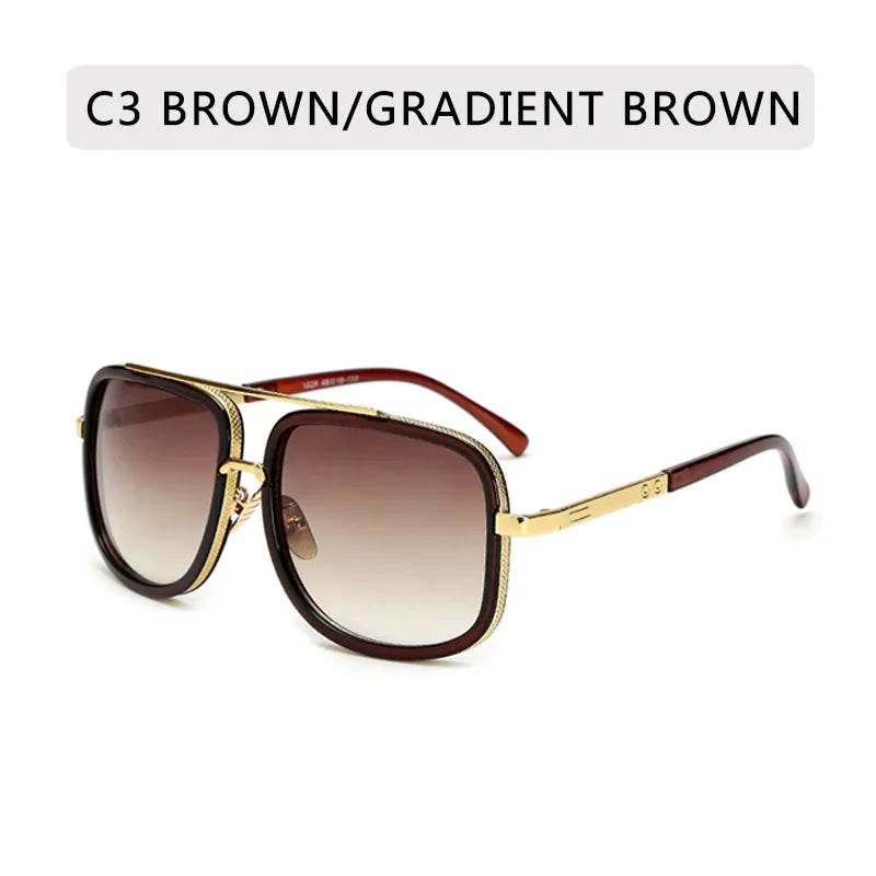 New Fashion Big Frame Sunglasses Unisex Square - DeRose Seasonal